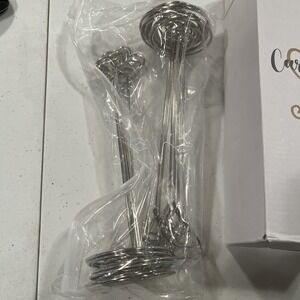 12 Heart Placecard Holders Silver 8 In Tall For Wedding Party‎